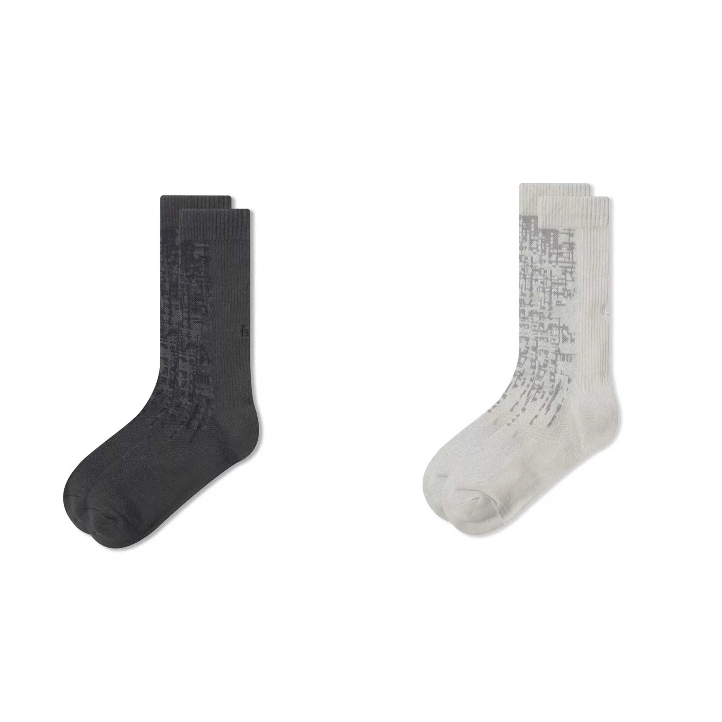 faam DUSTY 鐵灰/岩杏 - 中高筒休閒運動襪