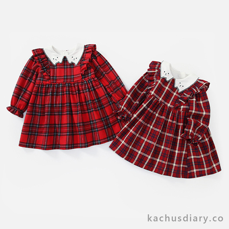 Cute red plaid dress