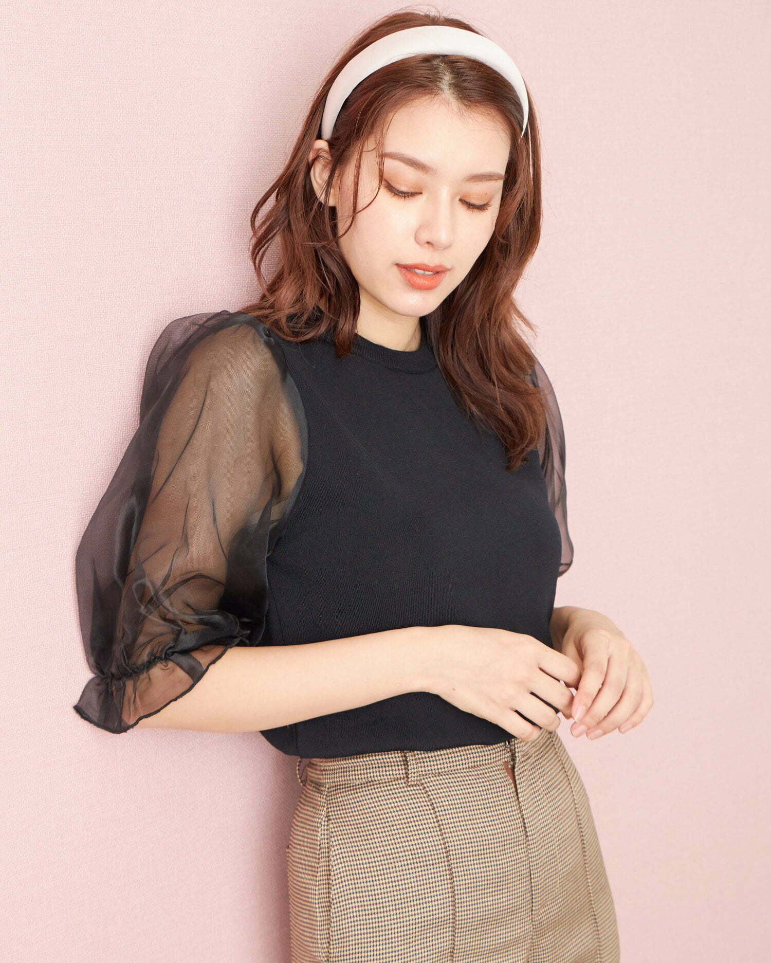 現貨｜[SALE] 日本5分袖網紗冷上衣