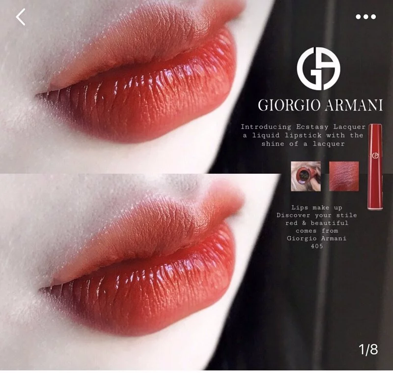Giorgio Armani 紅管絲絨唇釉 #405