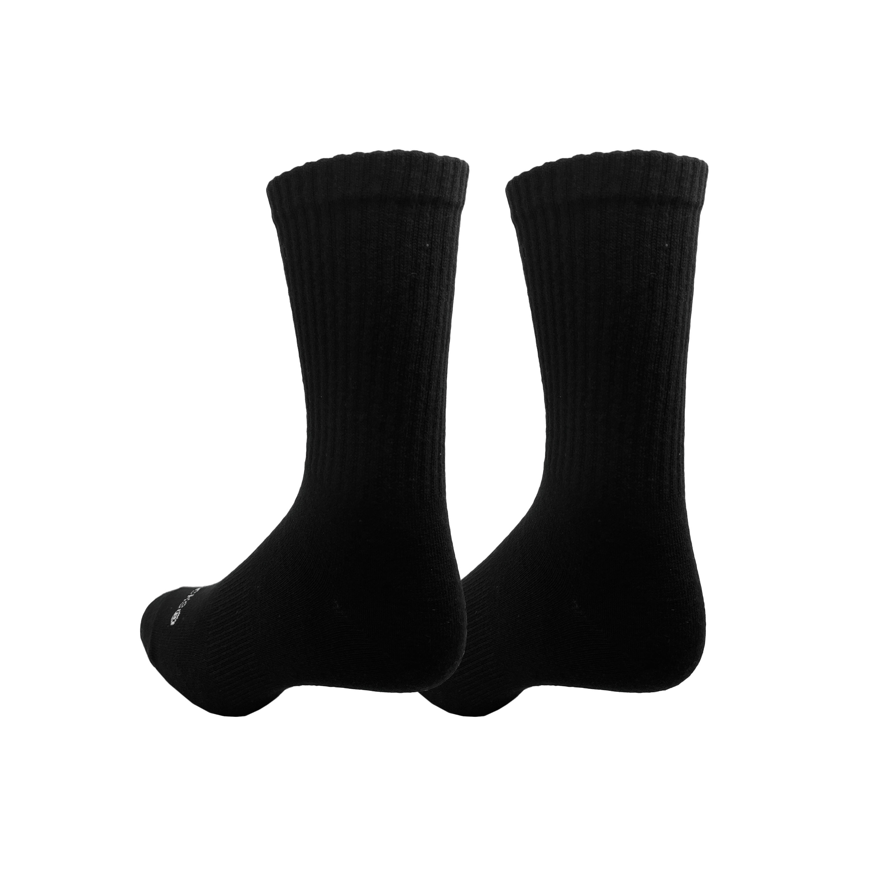 NICESOCKS LOGO長襪-黑