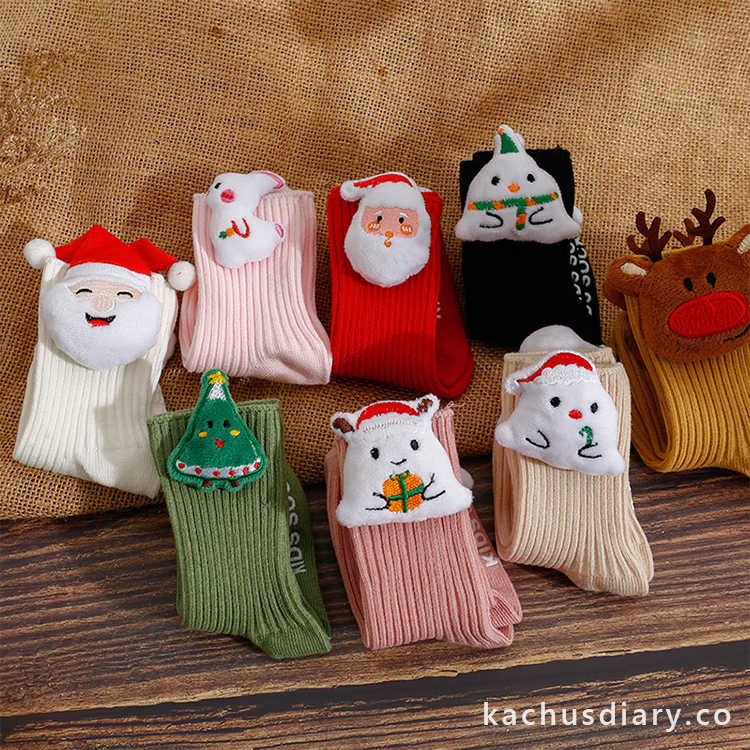 Baby solid christmas socks NO.2