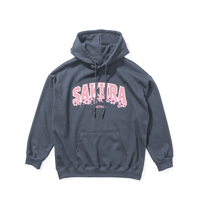 XCTRL 櫻花大學字帽T-灰藍