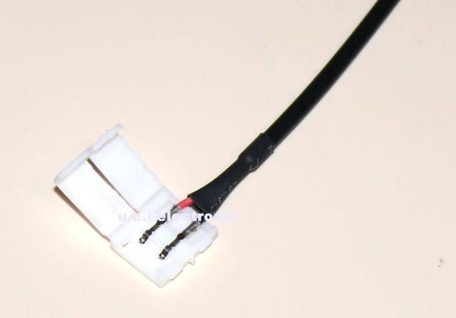 【UCI電子】(二X-1) usb轉10mm單色燈帶免焊對接頭快速連接器5050 連接頭5V
