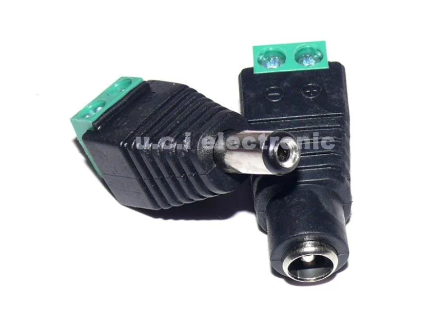 【UCI電子】(C-1-9)(C-1-10) 免焊 監控 DC 插頭 DC電源 5.5*2.1 母頭 公頭