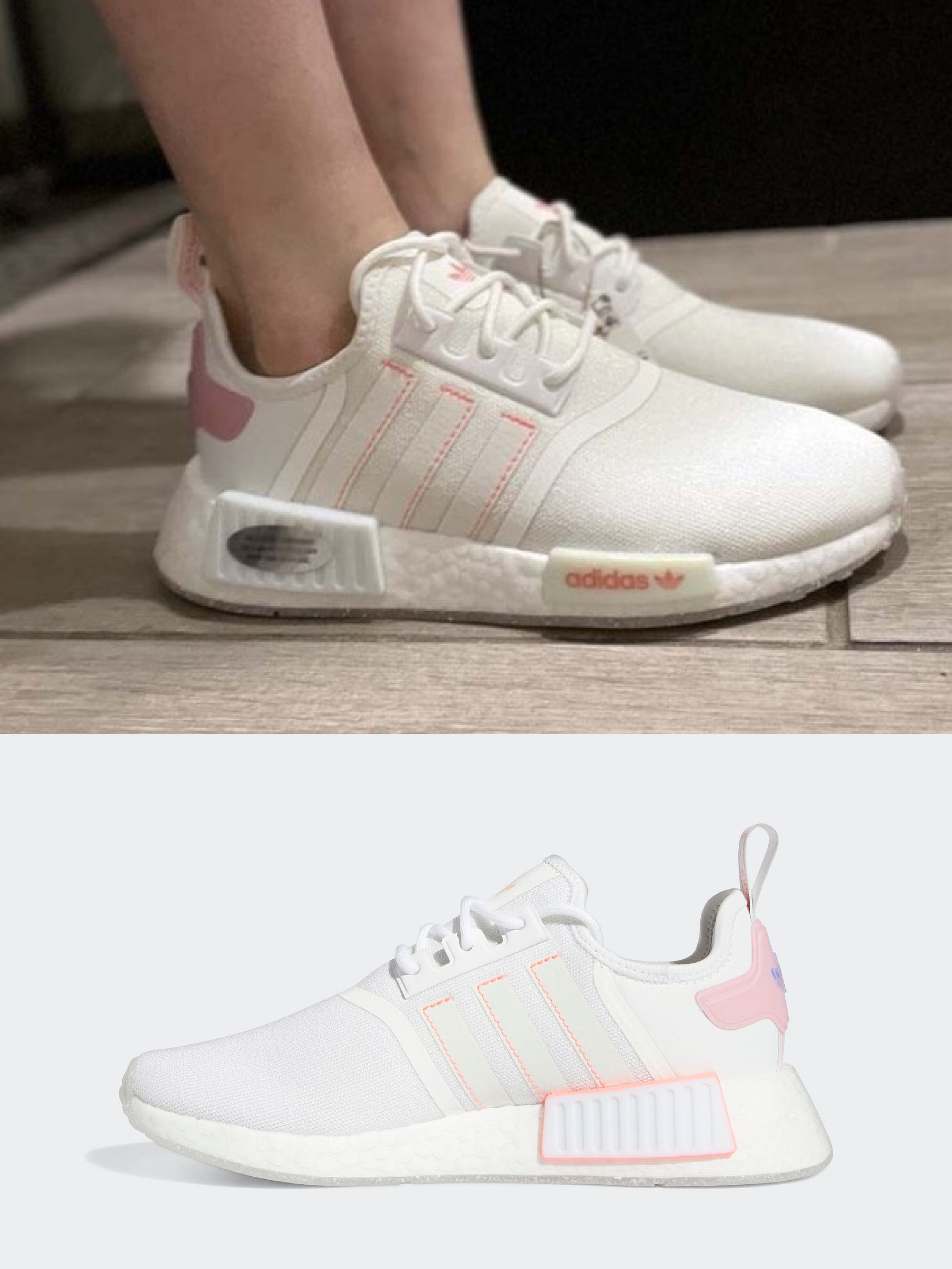 adidas gazelle silver green womens adidas Womens Nmd R1 Lace Up Sneakers White 10.5 Casual