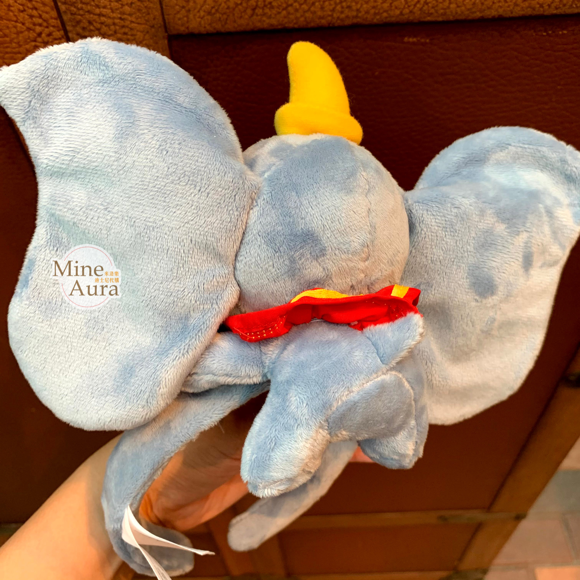 小飛象 Dumbo 正面趴姿 趴趴 絨毛造型 髮圈 髮箍 -香港迪士尼樂園
