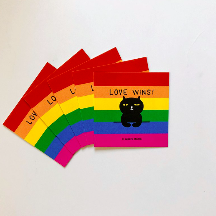 LOVE WINS ! 5入小貼紙｜superB studio