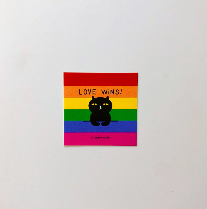 LOVE WINS ! 5入小貼紙｜superB studio
