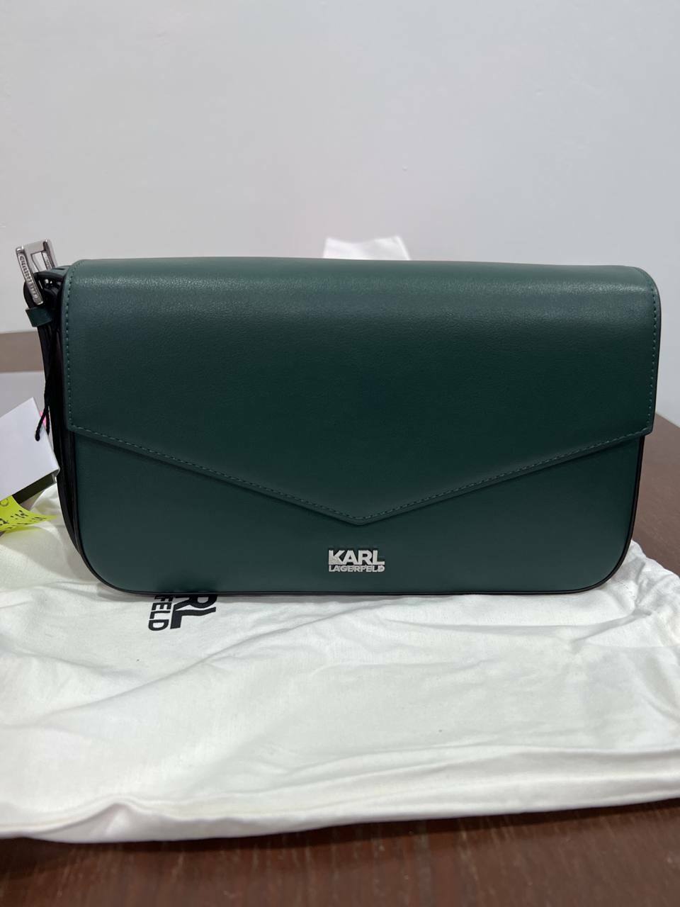 [S] KARL LAGERFELD K/STONE SHOULDER BAG,DARKEST SP, 8720092980029 (SKL322) FINAL SALE