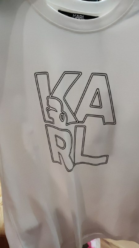 [S] KARL LAGERFELD BLOCK LOGO TSHIRT,WHITE, 21WM1716-WHITE (SKL341)