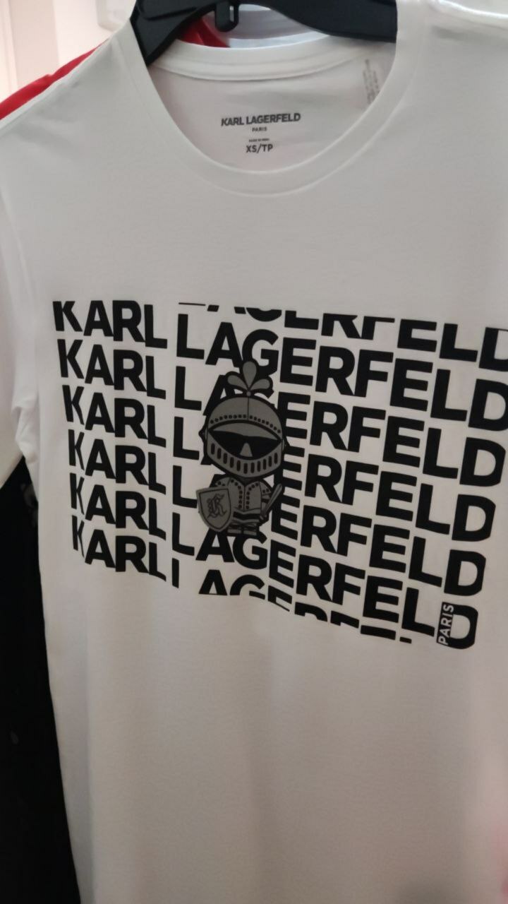 [S] KARL LAGERFELD LM1G2129, ROBOT MAN WHITE TSHIRT, 194775534898 (SKL62)