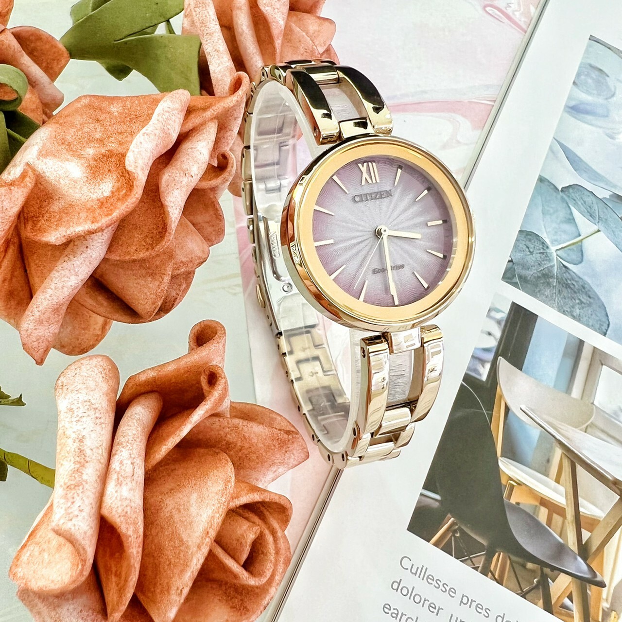 【CITIZEN 星辰】光動能簡約時尚漸層錶 EM0809-83Z 28mm 現代鐘錶