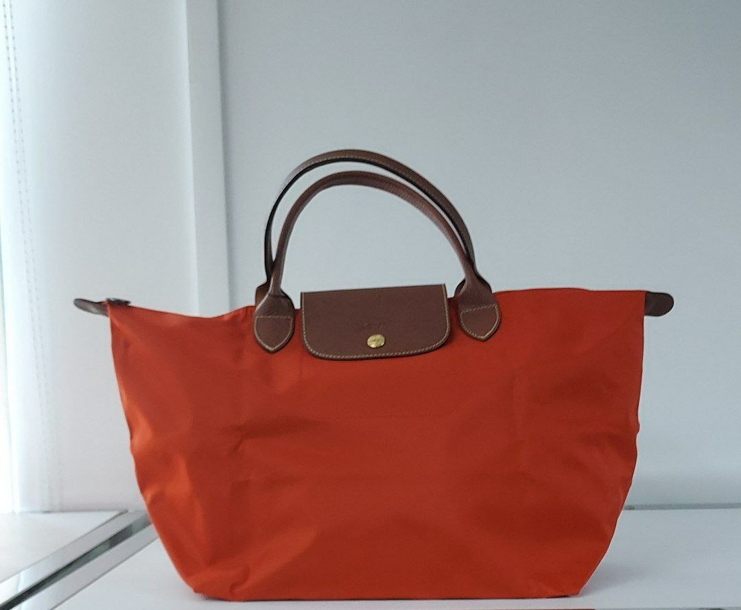 [S] LONGCHAMP LE PLIAGE CLUB SMALL NYLON TOTE SHOULDER BAG,PAPRIKA, 3597922023684 (SLC54)