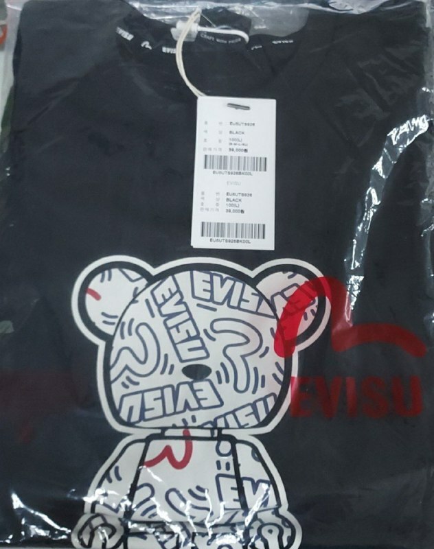 [S] EVISU TIGER SHORT SLEEVE T-SHIRT [FINAL SALE], BLACK, EU5UTS926-BLACK (SEV89)