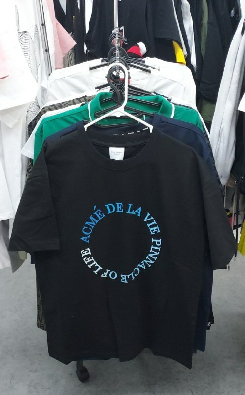 [S] ADLV BASIC CIRCLE LOGO SHORT SLEEVE T-SHIRT,BLACK, ADLV22SS-SSACCA-BLK (SAV93)