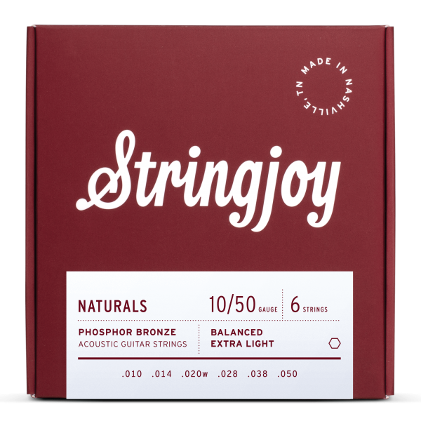Stringjoy STRINGJOY NATURALS Phosphor Bronze Acoustic Guitar Strings 磷青銅 木吉他弦 — 三峽吉他 / Bass