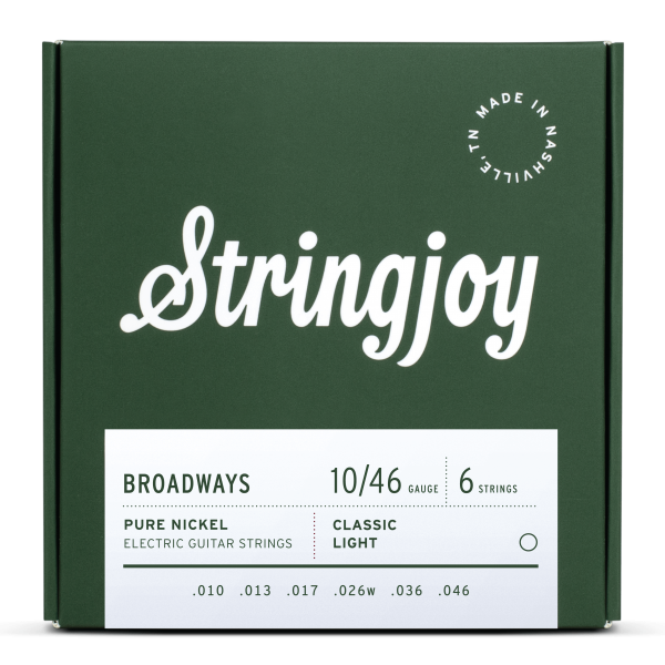 Stringjoy STRINGJOY Broadways Pure Nickel Electric Guitar Strings 百老匯 系列 純鎳 電吉他弦 — 三峽吉他 / Bass｜YA! 玩音樂
