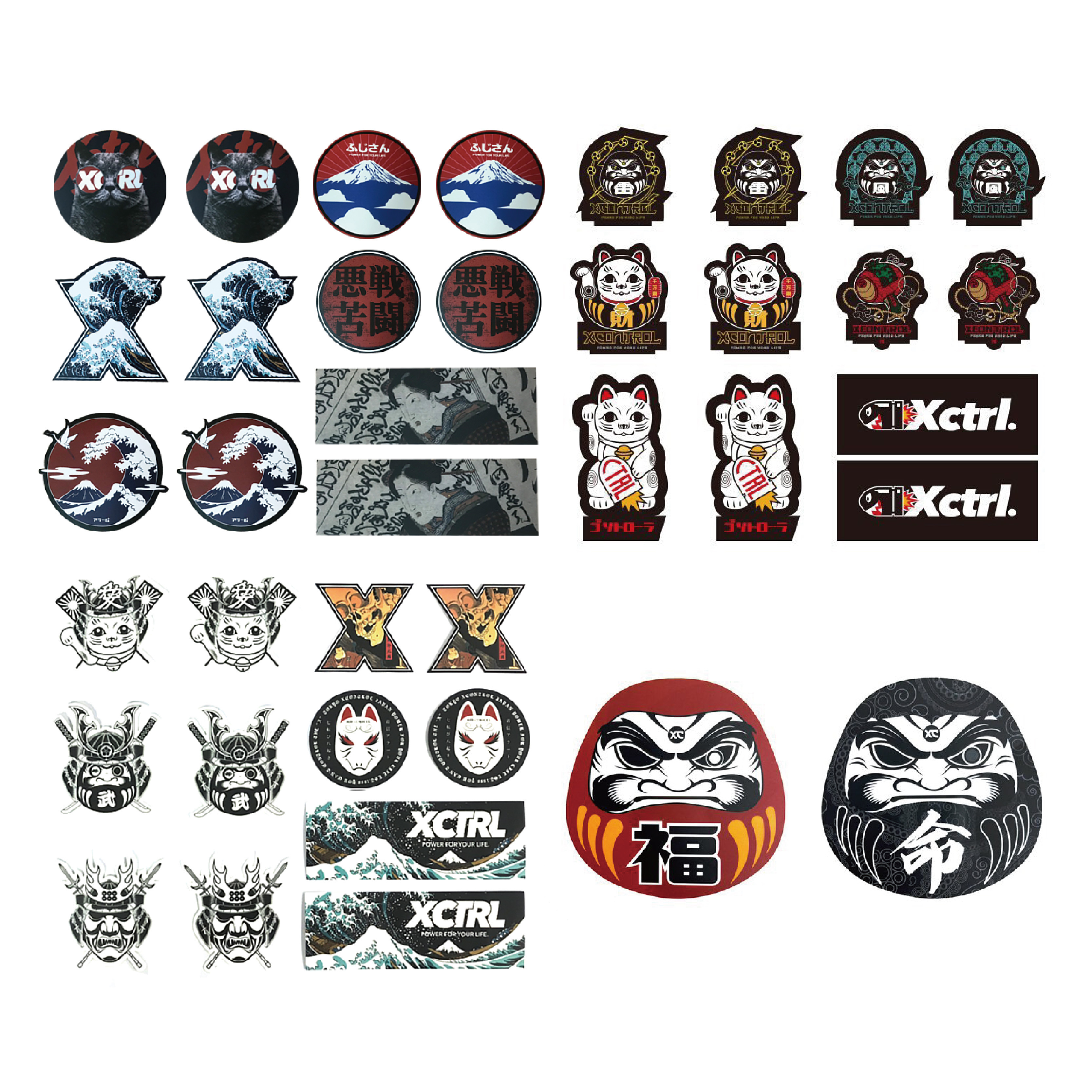 XCTRL 貼好貼滿日式防水貼紙綜合包