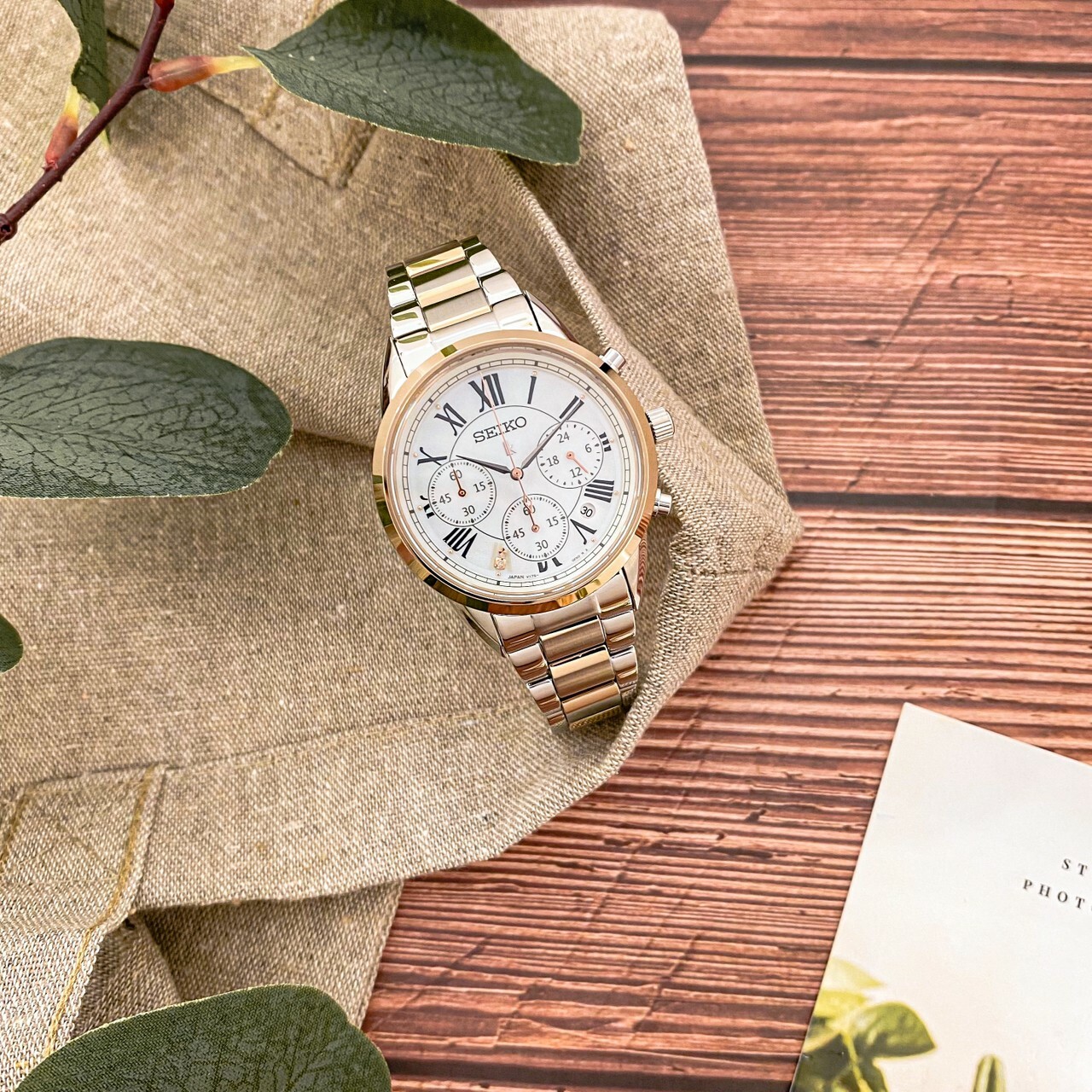 【SEIKO 精工】LUKIA 優雅甜美太陽能腕錶 V175-0EX0GS 36mm 現代鐘錶