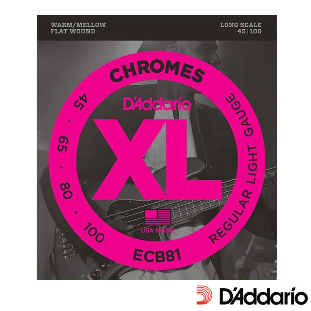 Daddario ECB 81 45/100 4弦 平滑弦 鍍鉻弦 BASS弦 貝斯弦 公司貨