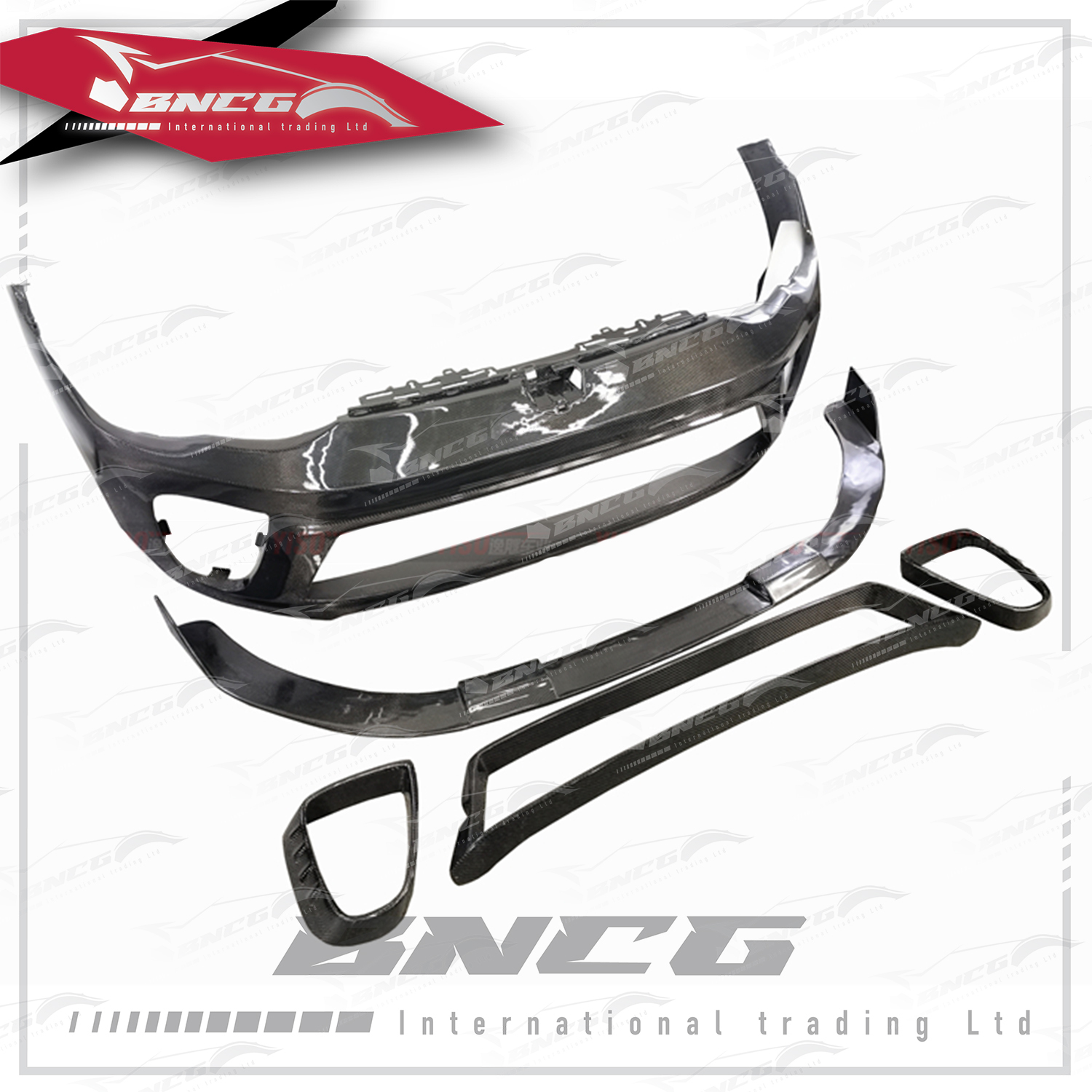 福斯 Volkswagen Golf 8 GTI 碳纖維 外觀件 空力套件 替換式 前保桿