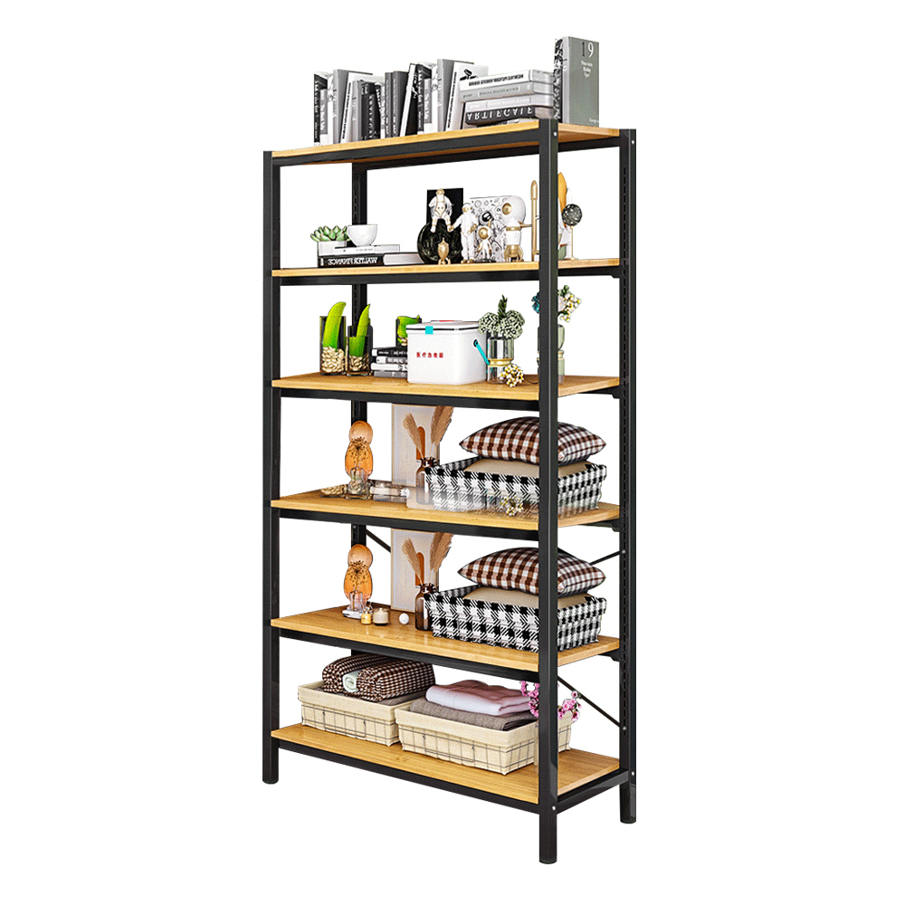 【慢慢家居】層板任意調-大容量超耐重六層置物架電器架(W90xD40xH200cm)