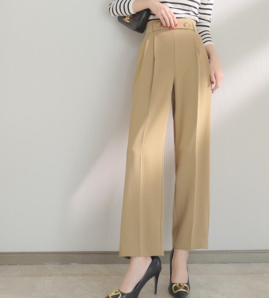 雙釦打褶西裝褲 三色