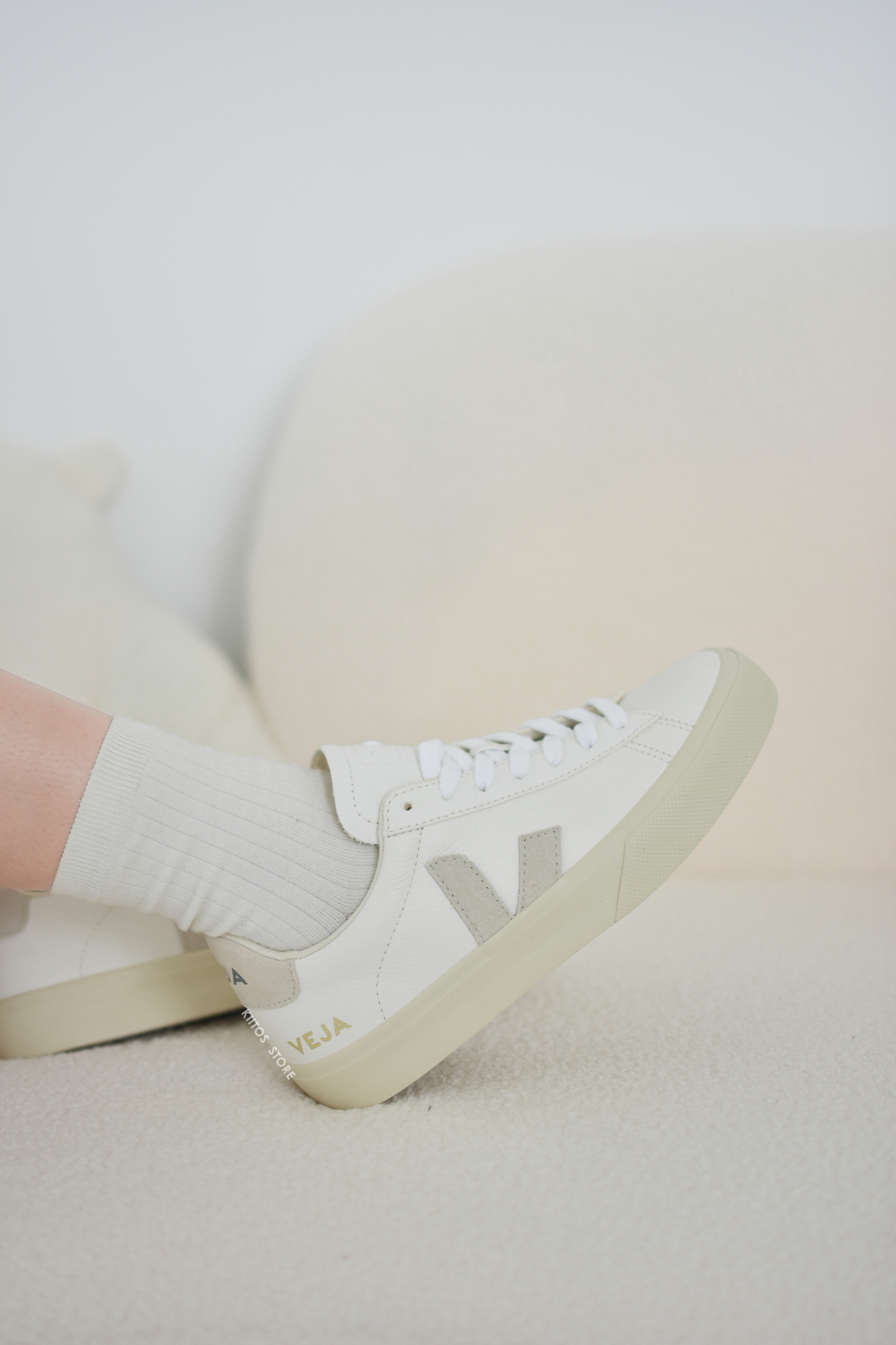 VEJA 經典小白鞋 厚底 CAMPO 奶白