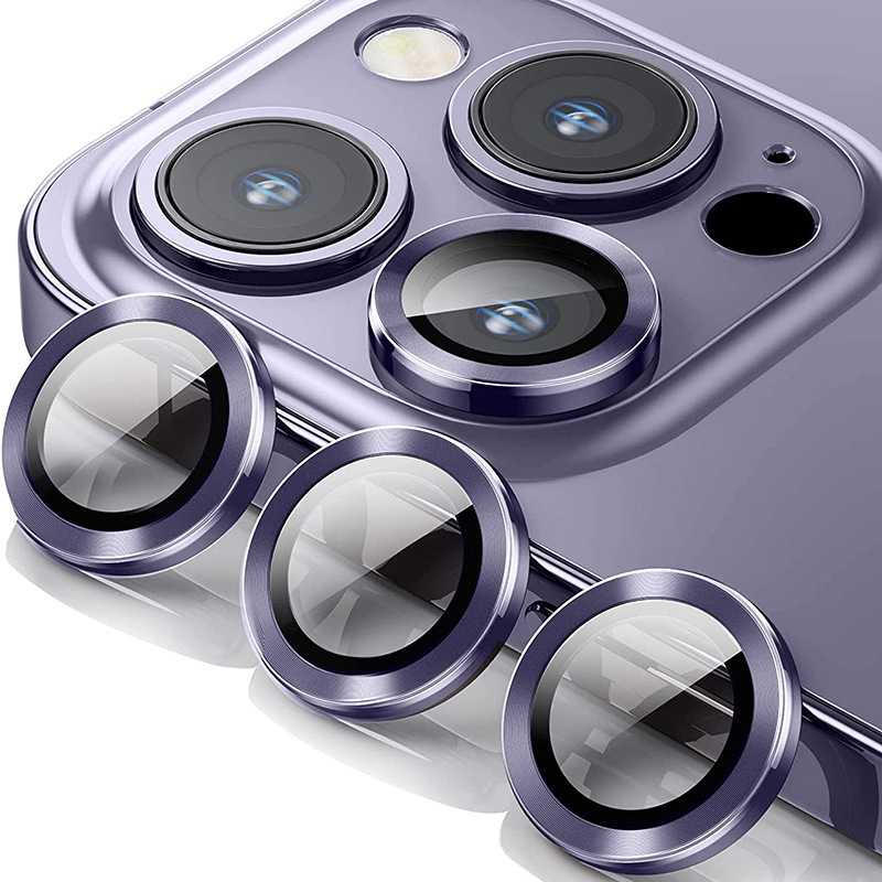 iPhone 16系列15系列14系列13系列【秒貼 鋁合金玻璃鏡頭保護貼】 航空鋁合金+康寧玻璃