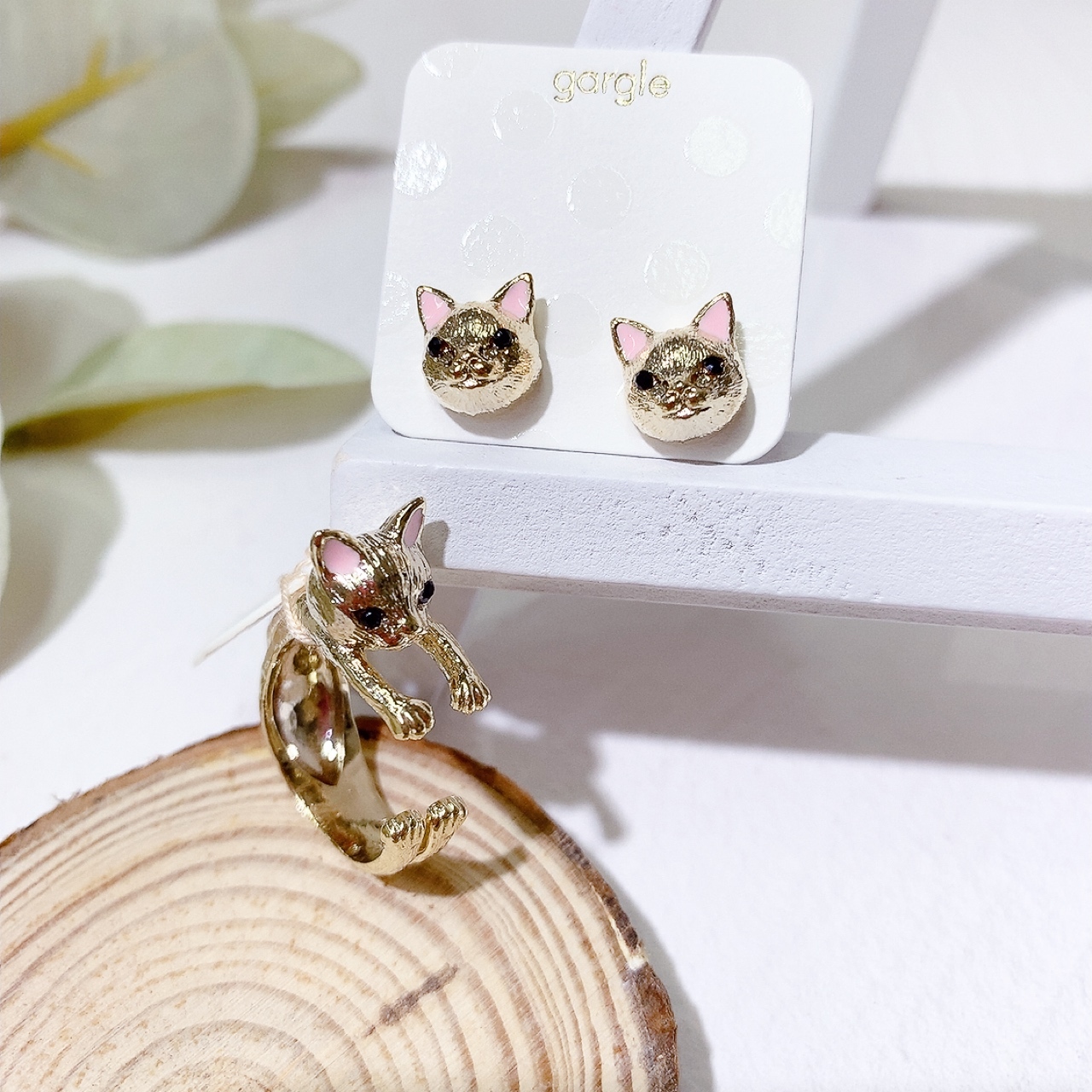貓咪耳環/戒指