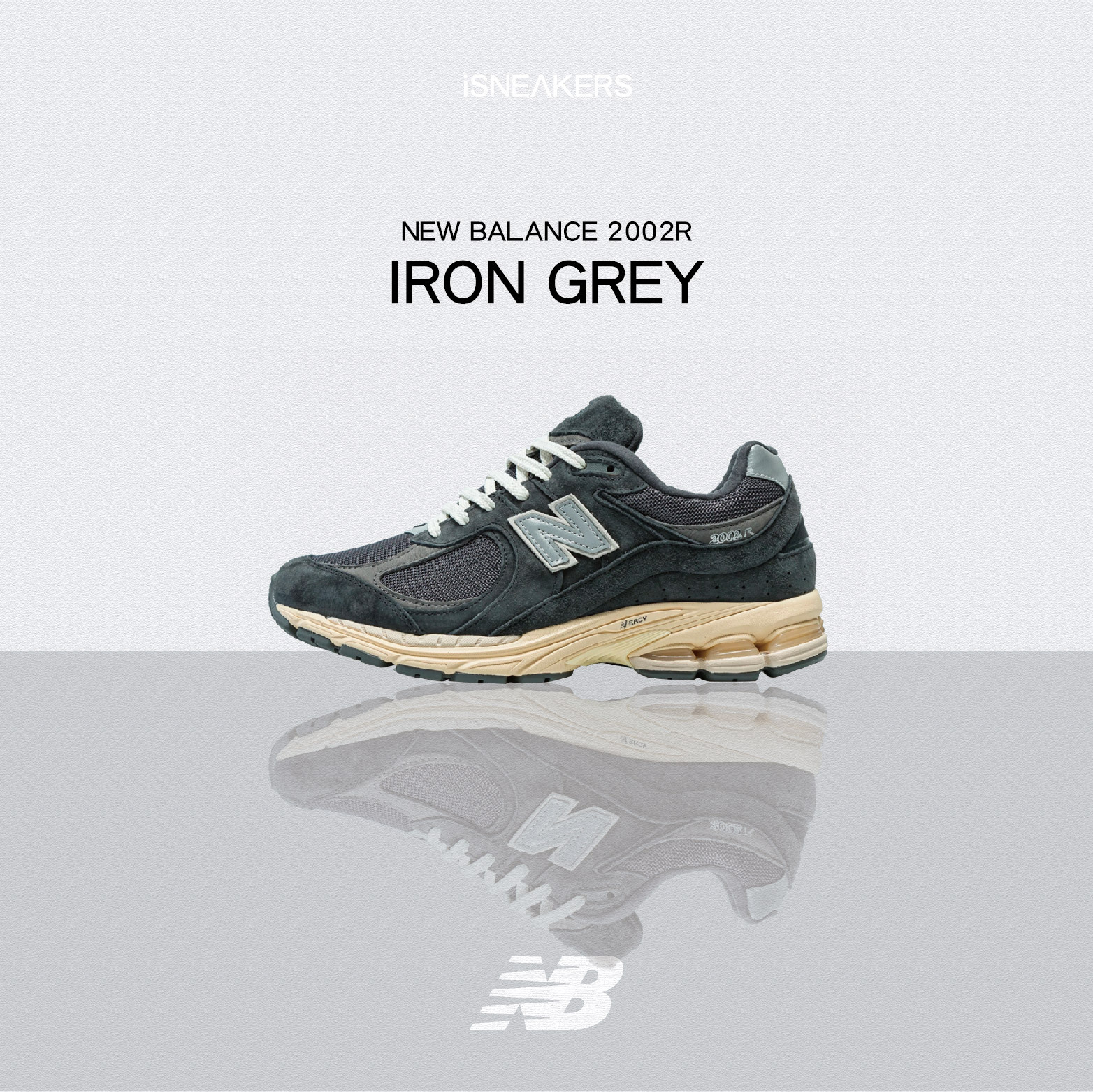 iSNEAKERS｜New Balance 2002R "Iron Grey" 深灰藍 M2002RHO