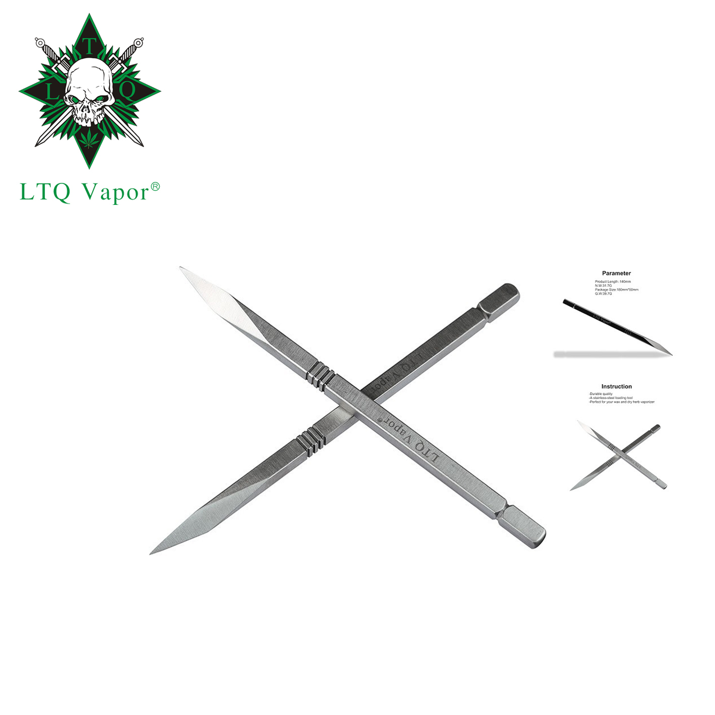 LTQ stainless steel dab tool 金屬DAB棒(C)