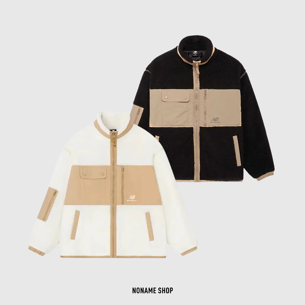 NEW BALANCE NB 拼接 立領 羊羔絨 外套 兩色 (女款)