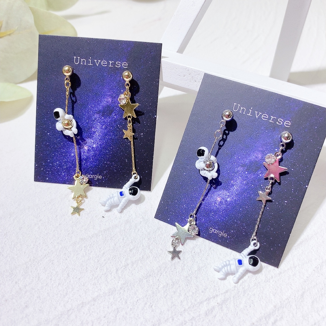 太空人長鏈耳環