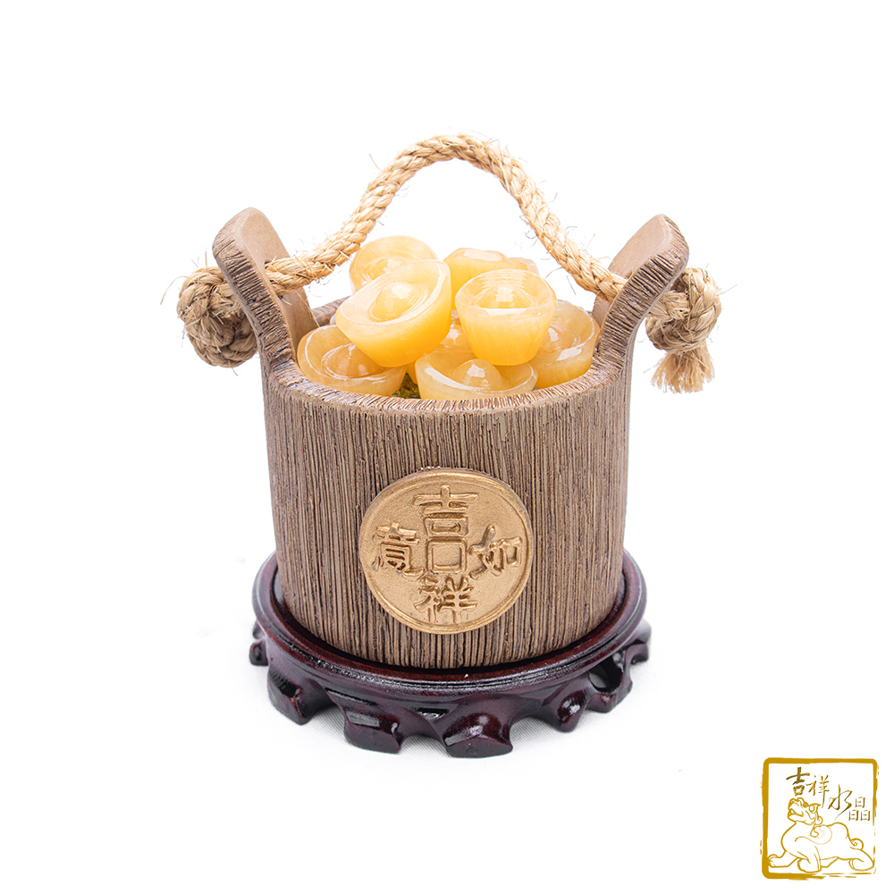 黃玉元寶一桶金 招財開運 / 三款可挑