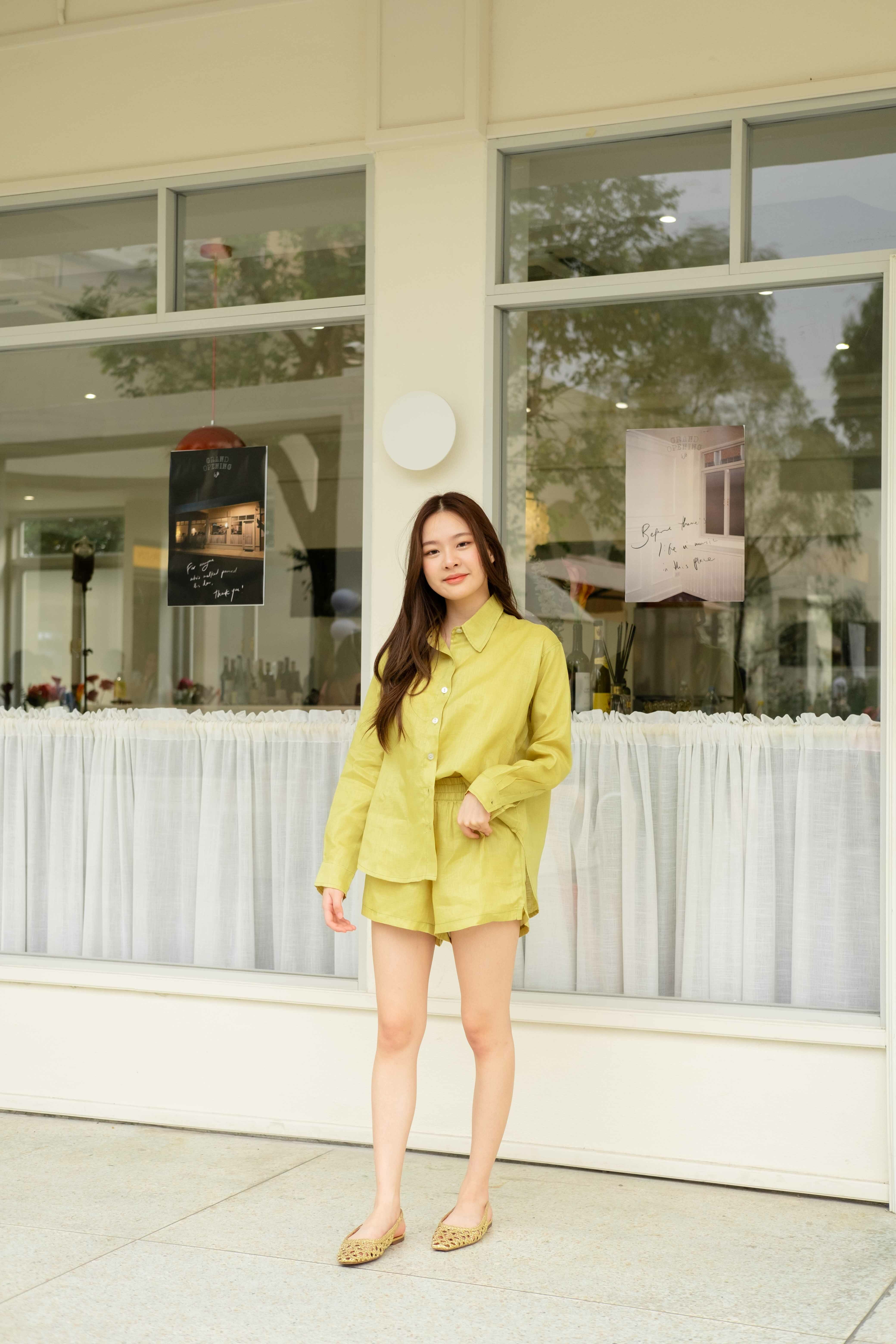 Felicia Linen Coordinates - Green