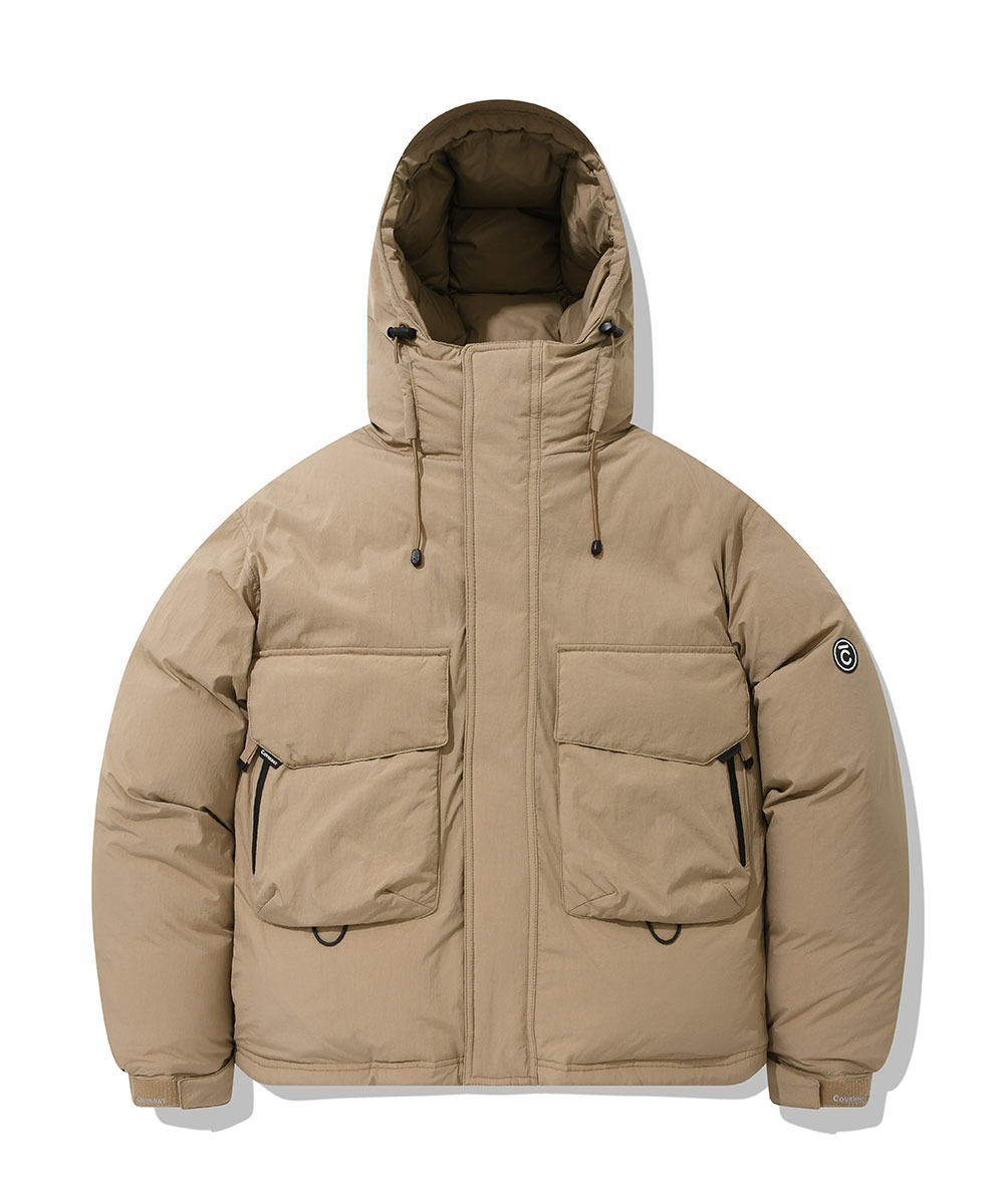 COVERNAT  RDS Utility 防潑水 羽絨外套 大衣 米色