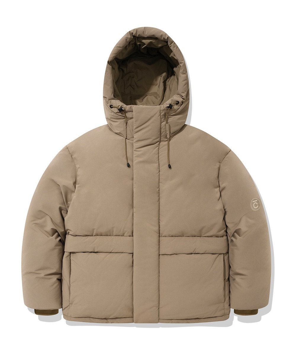 COVERNAT  Fluffy Down Parka 防潑水 羽絨外套 卡其色