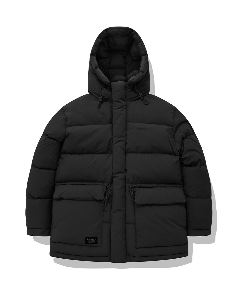 COVERNAT  蓬鬆羽絨外套 派克 大衣 黑色