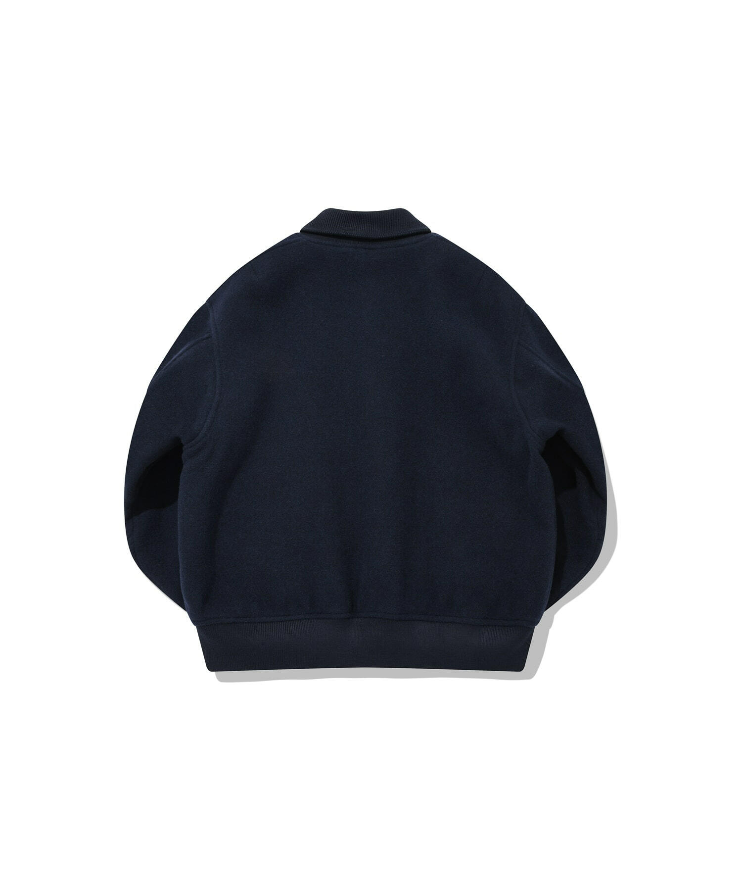 COVERNAT C標誌 羊毛 棒球外套 夾克 海軍藍