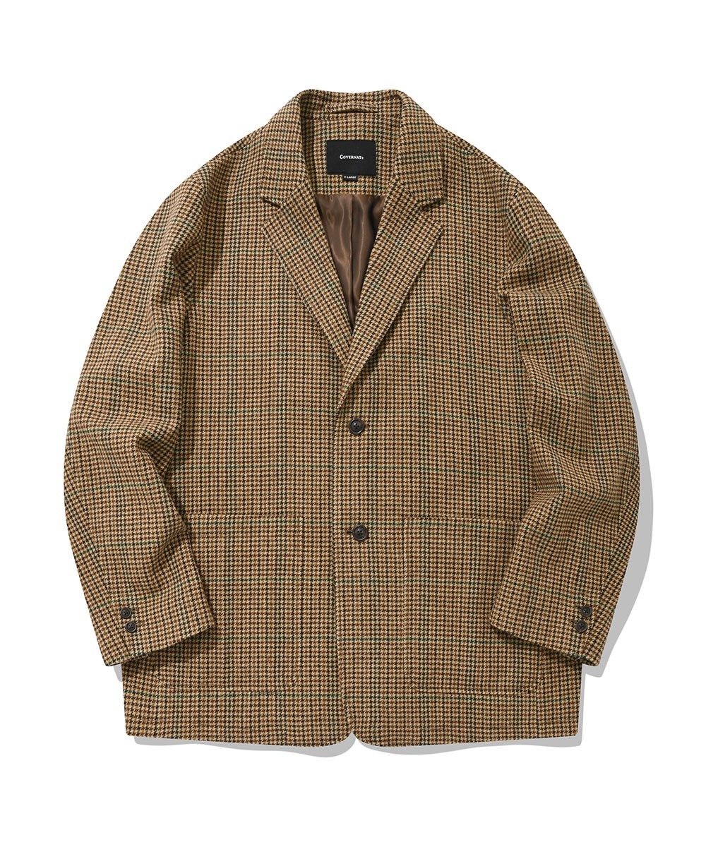 COVERNAT 羊毛 舒適 夾克外套 大衣 棕色