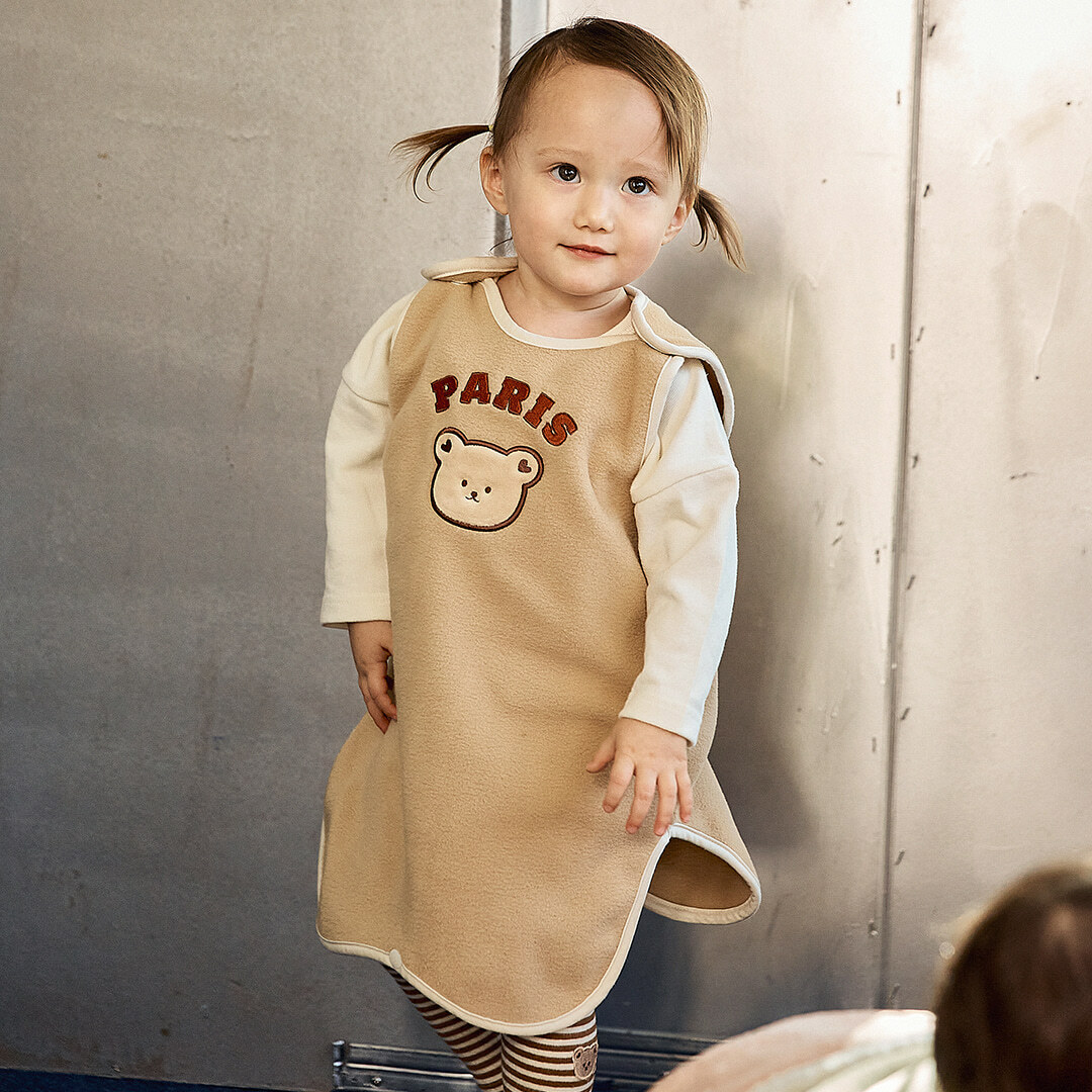 𝐃𝐨𝐭 𝐭𝐨 𝐃𝐨𝐭 環遊paris微纖維毛絨睡眠背心