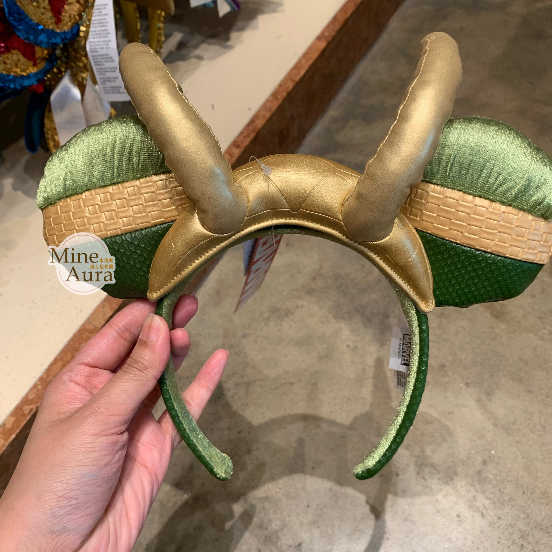 洛基 Loki 米奇耳朵造型 髮圈 髮箍 漫威 Marvel -香港迪士尼樂園