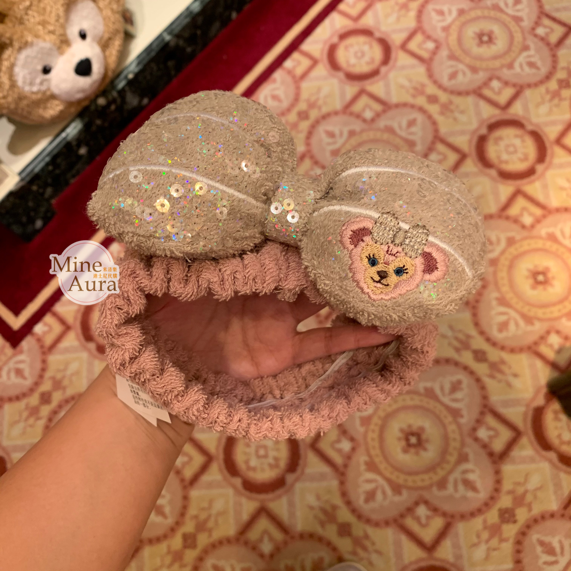 雪莉玫 ShellieMay 亮片 蝴蝶結 髮帶 -香港迪士尼樂園