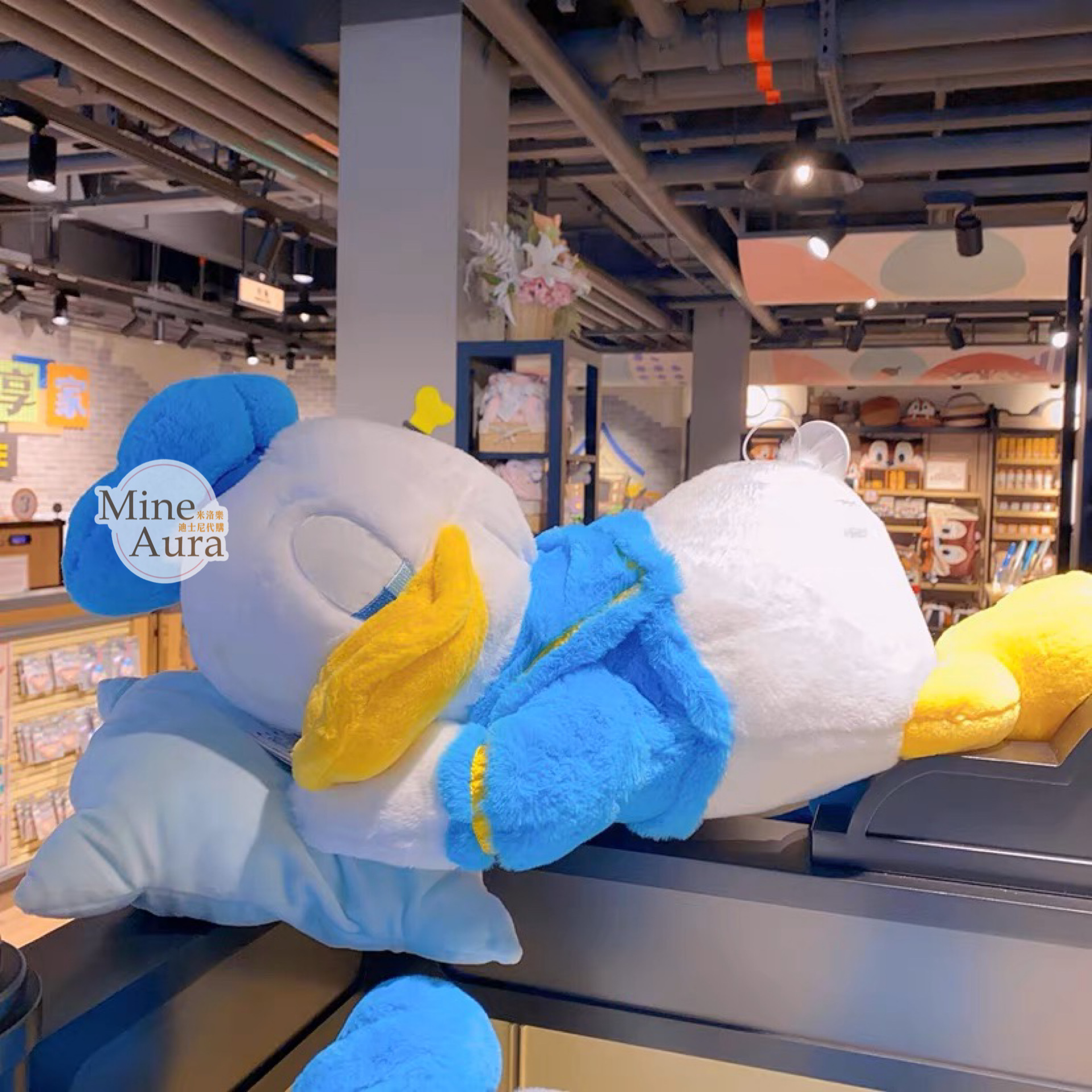 (限時特價) 唐老鴨 Donald 趴趴 趴姿 睡顏 娃娃 玩偶 -上海迪士尼樂園