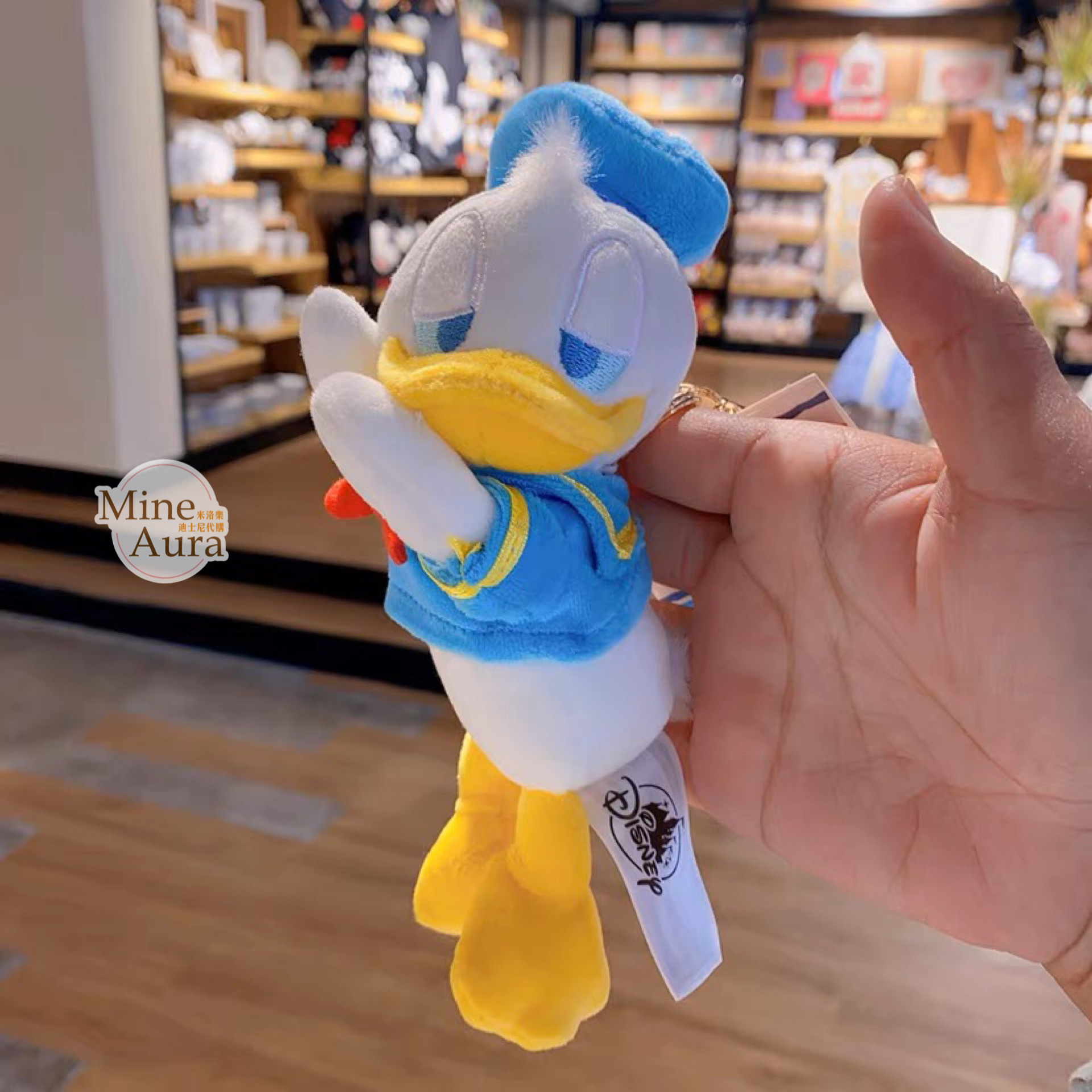 (限時特價) 唐老鴨 Donald 趴趴 趴姿 睡顏 絨毛 鑰匙圈 吊飾 -上海迪士尼樂園