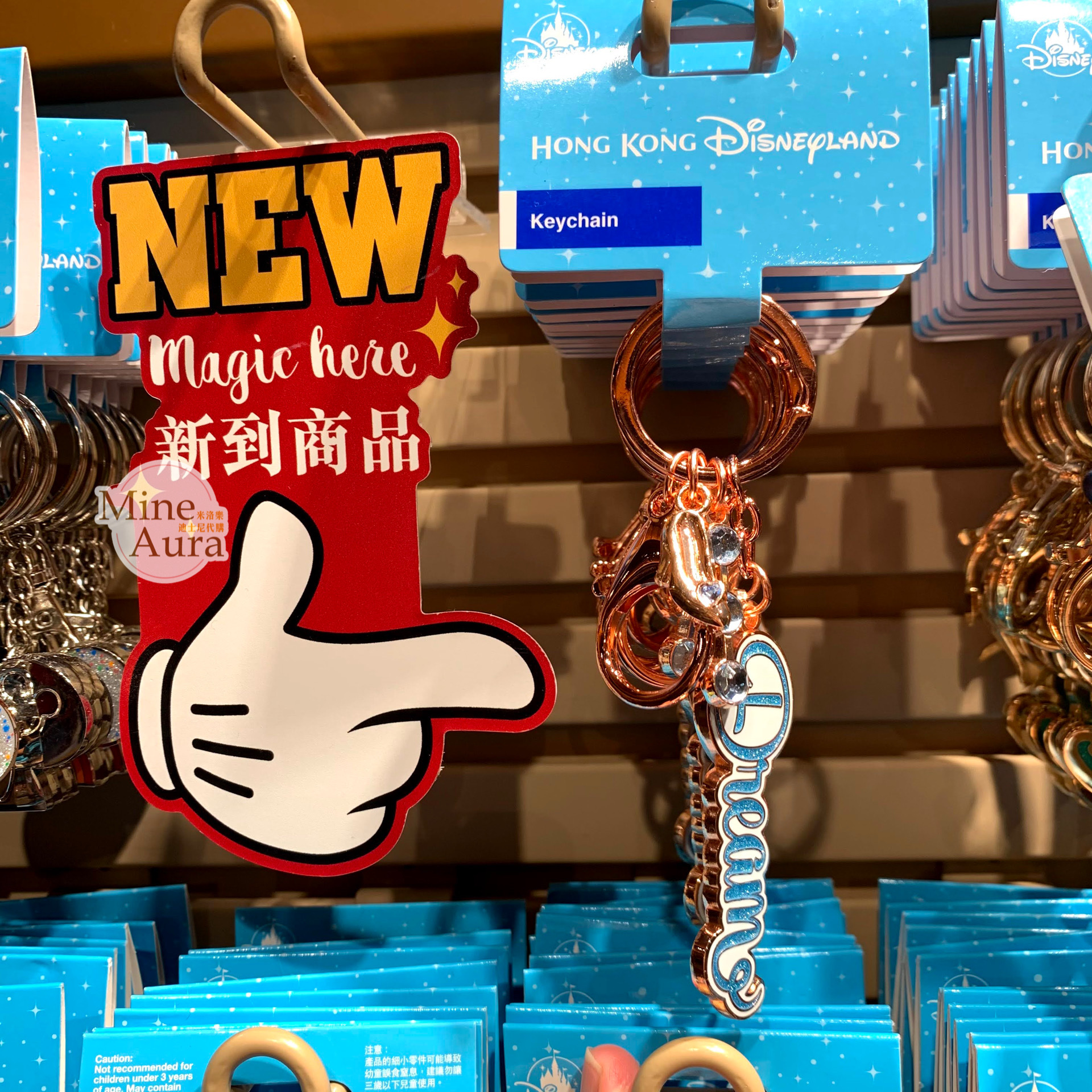 Dream 夢想 金屬 鑰匙圈 吊飾 -香港迪士尼樂園