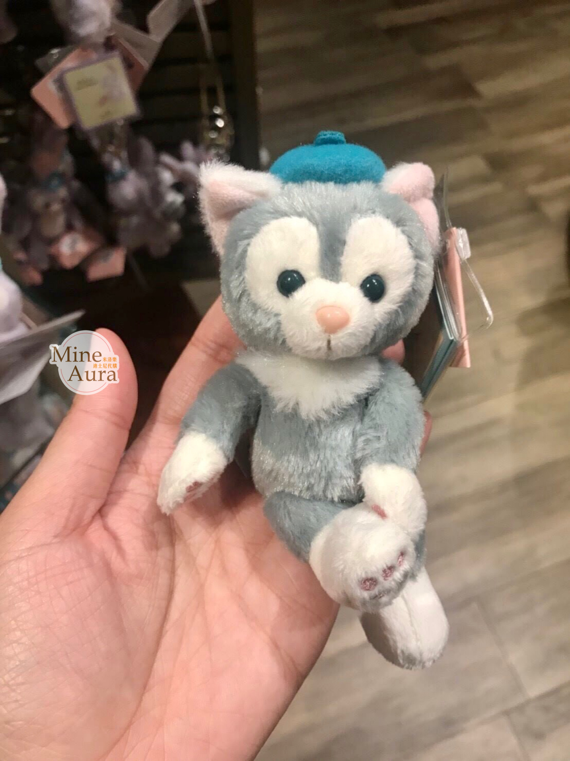 傑拉托尼 畫家貓 Gelatoni 絨毛 磁鐵 公仔 -香港迪士尼樂園