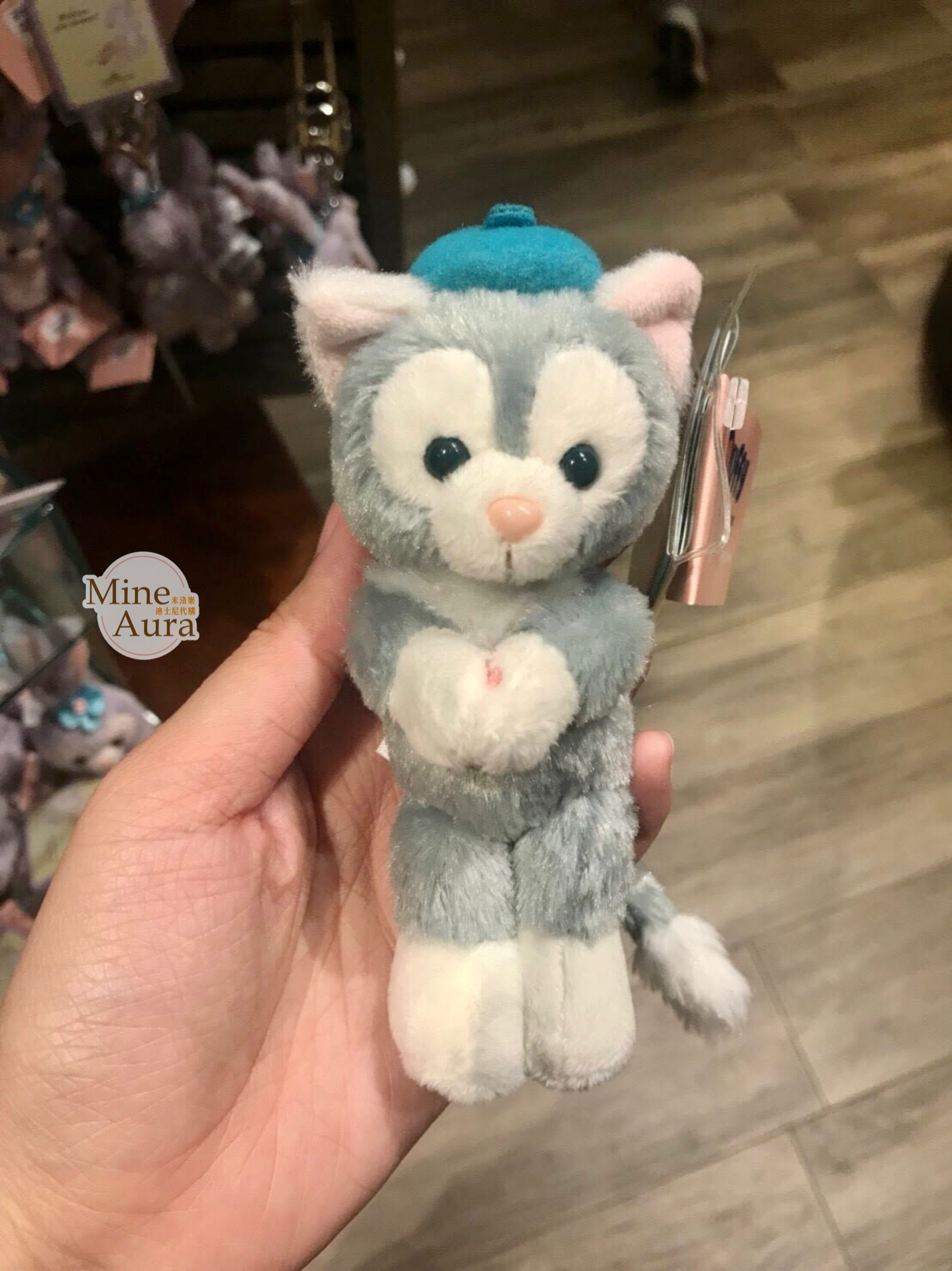 傑拉托尼 畫家貓 Gelatoni 絨毛 磁鐵 公仔 -香港迪士尼樂園